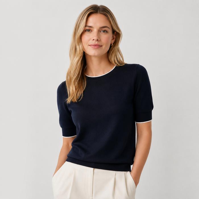 Cilvella | Tencel Lyocell Classic Knit T-Shirt