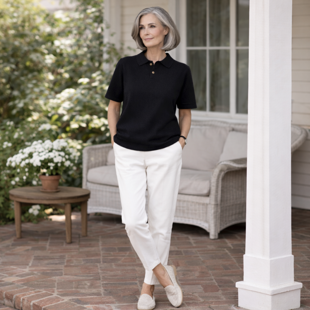 CILVELLA — Merino Wool Women’s Knit Polo