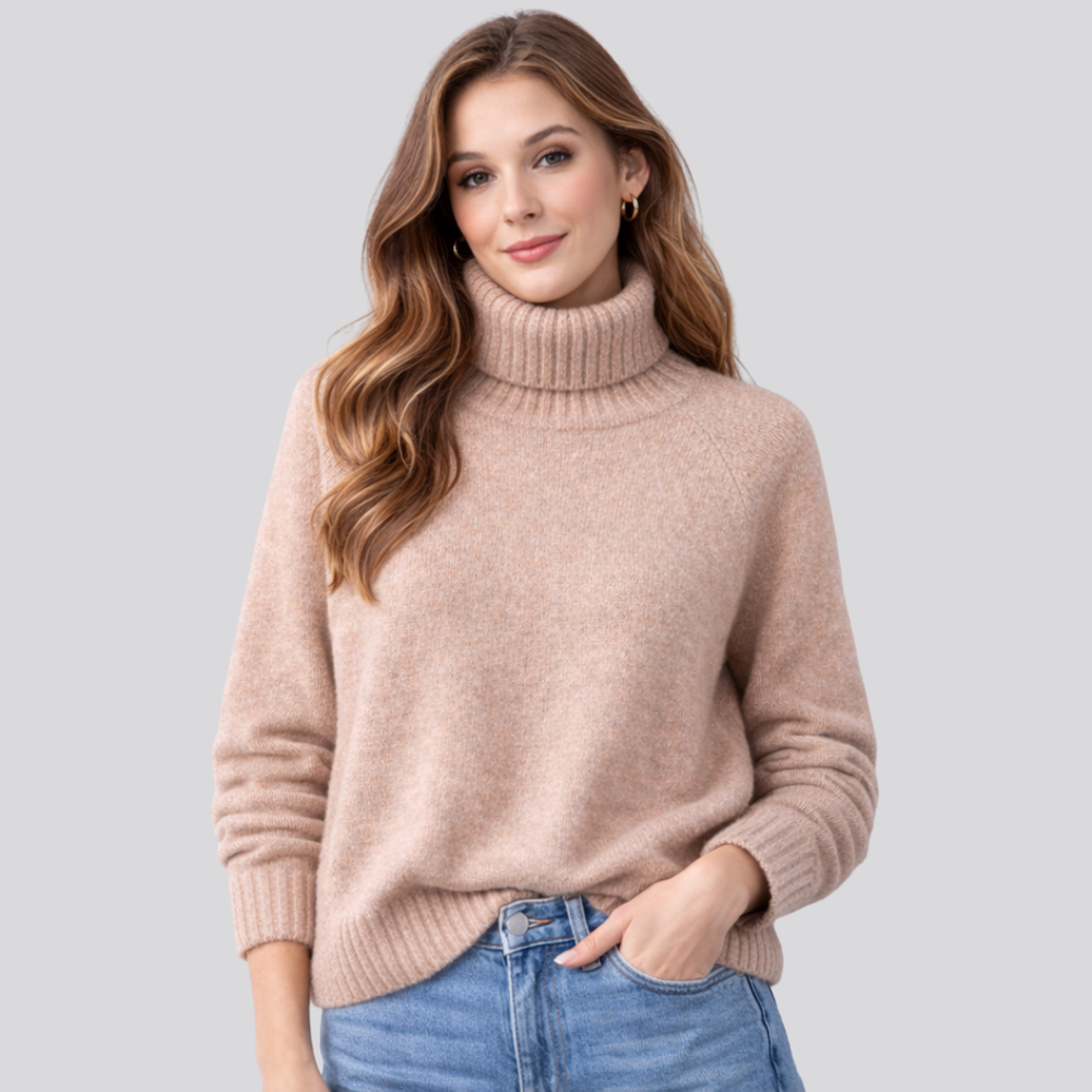 CILVELLA — Merino Wool Turtleneck Sweater