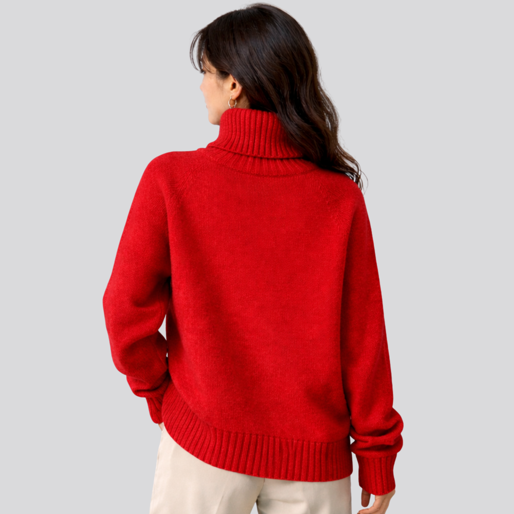CILVELLA — Merino Wool Turtleneck Sweater