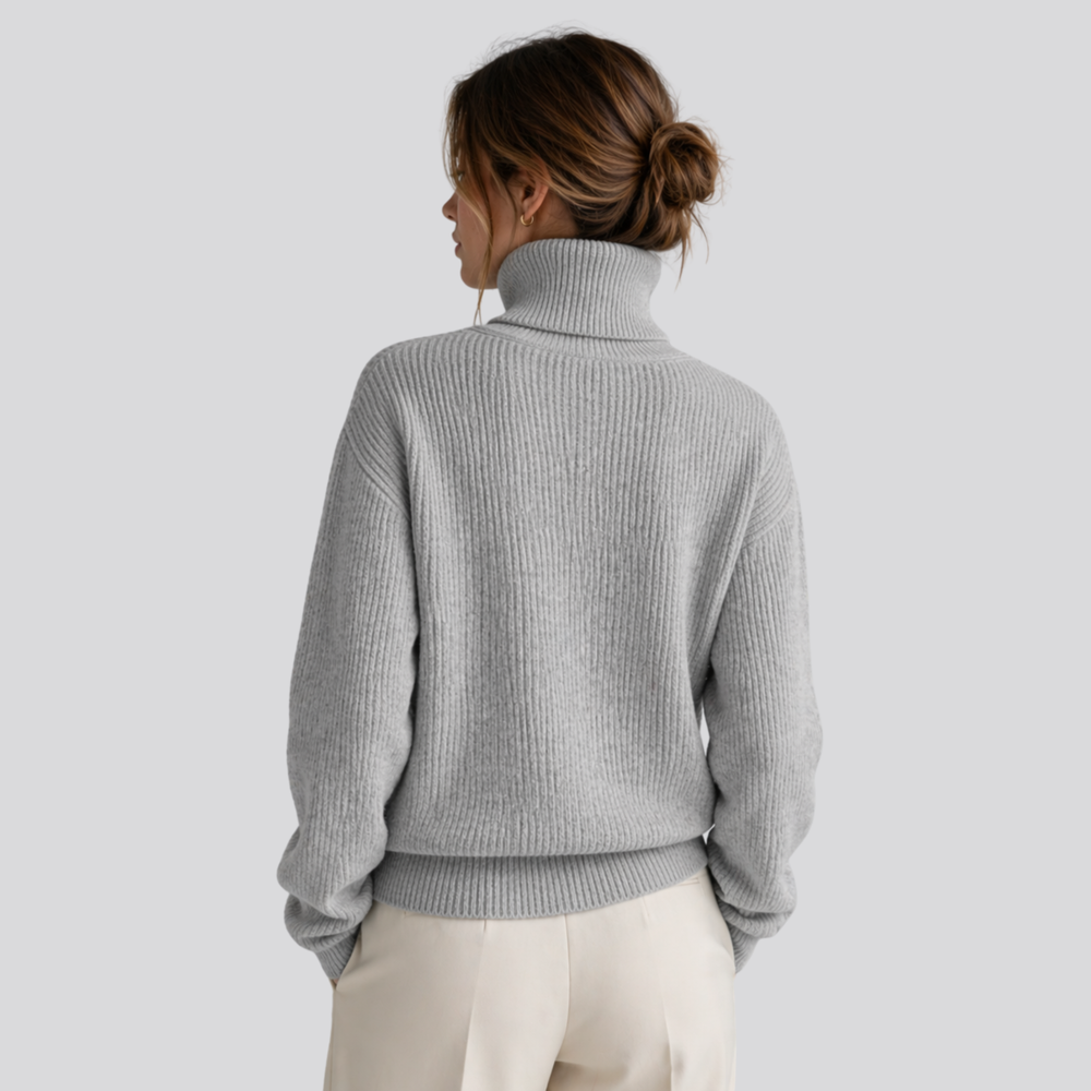 CILVELLA — Merino Wool Oversized Turtleneck Sweater