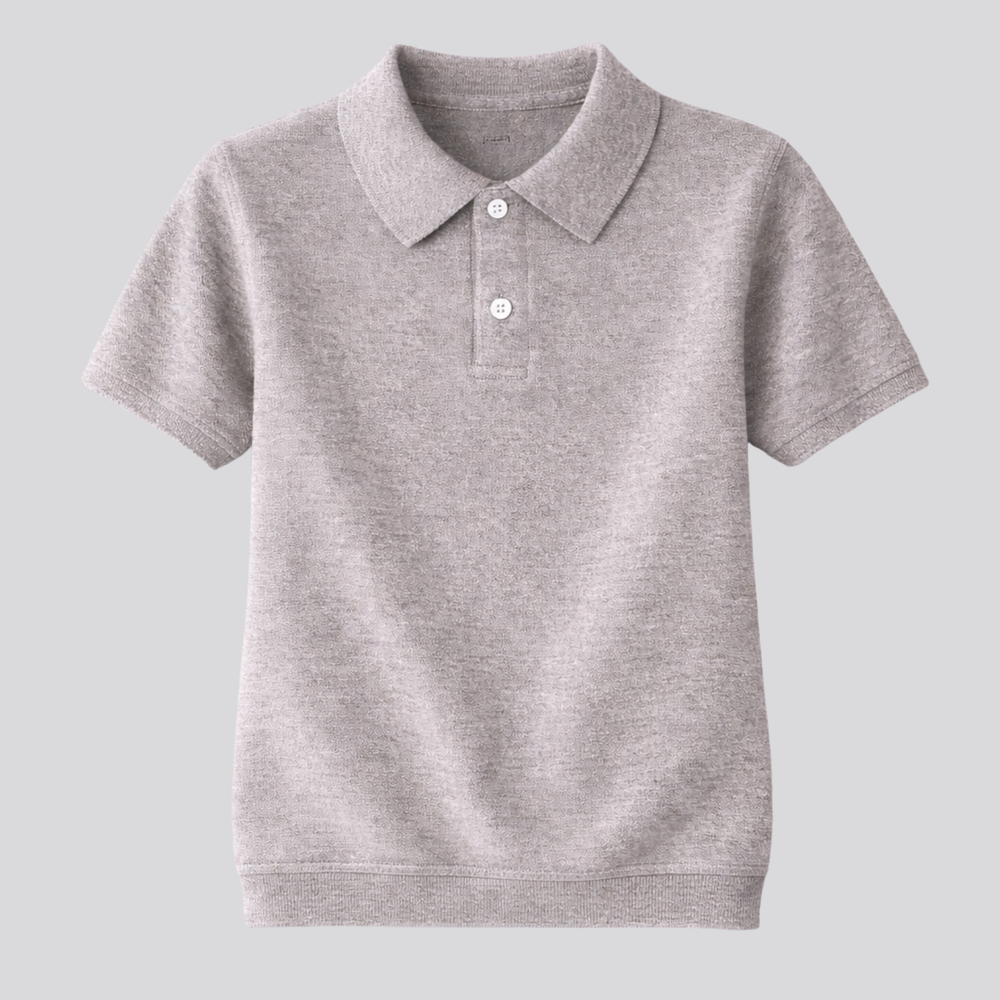 CILVELLA — Merino Wool Short Sleeve Knit Polo