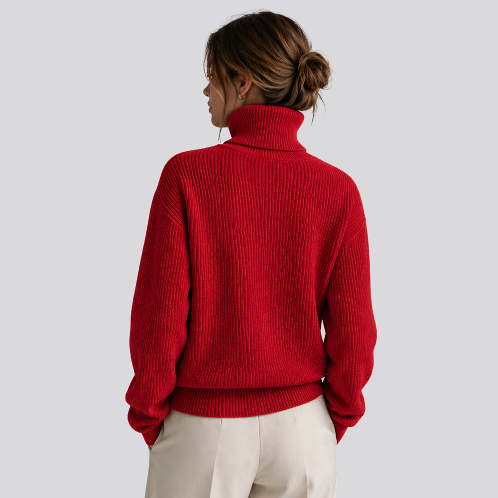 CILVELLA — Merino Wool Oversized Turtleneck Sweater