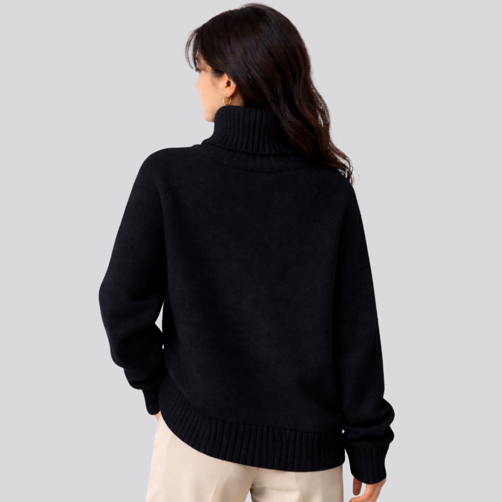 CILVELLA — Merino Wool Turtleneck Sweater