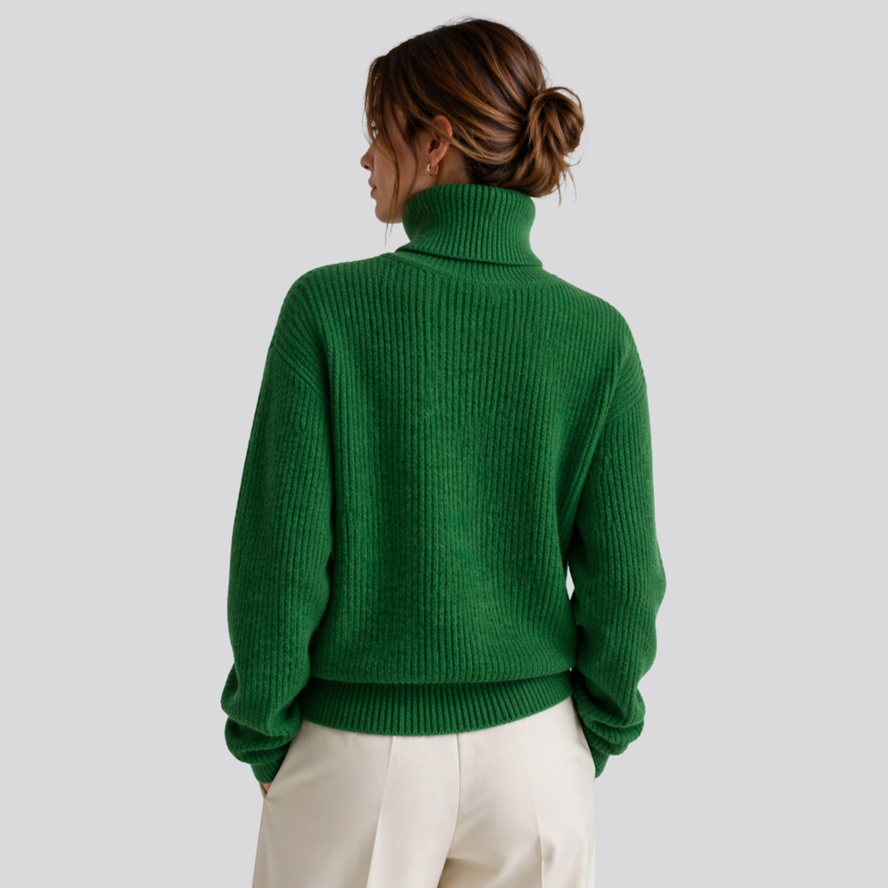 CILVELLA — Merino Wool Oversized Turtleneck Sweater