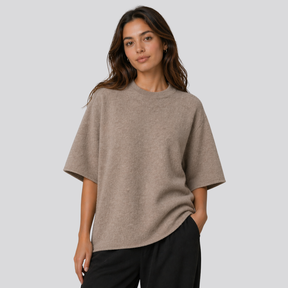 CILVELLA — Merino Wool Oversized T-Shirt