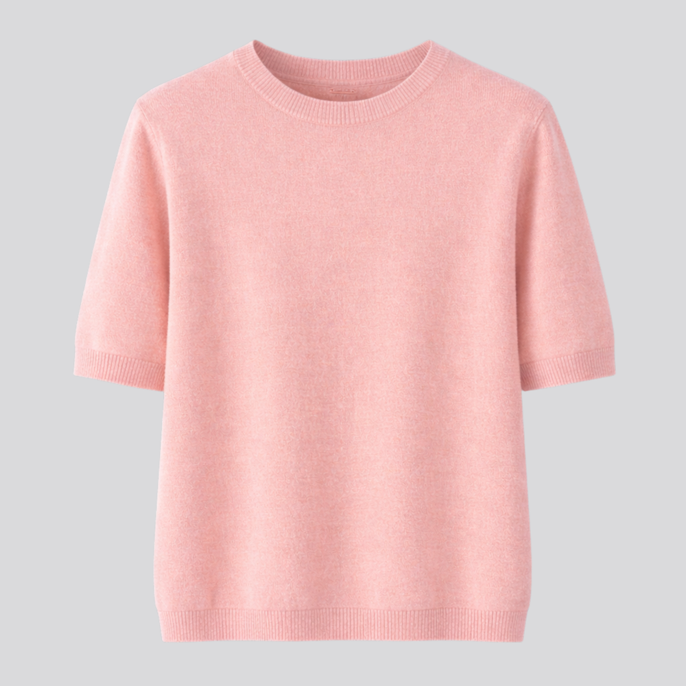 CILVELLA — Wool Round Neck T-Shirt