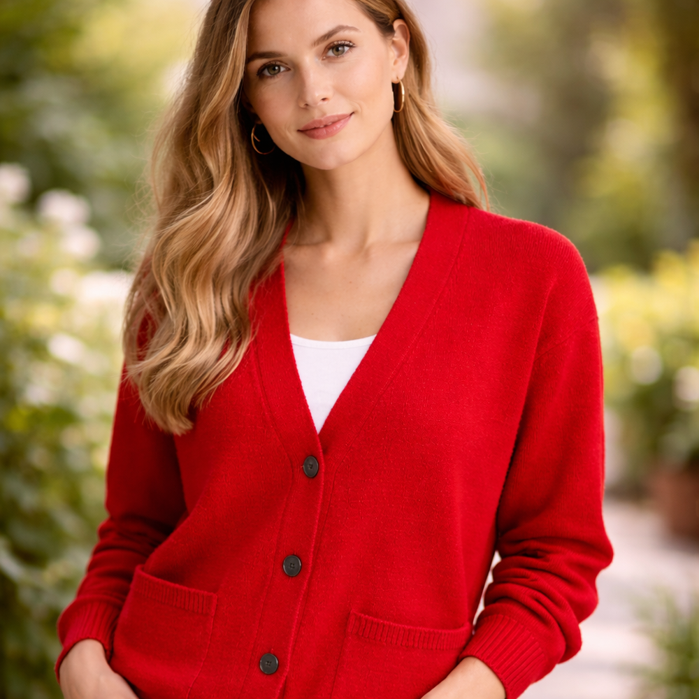 CILVELLA — Merino Wool Classic Cardigan