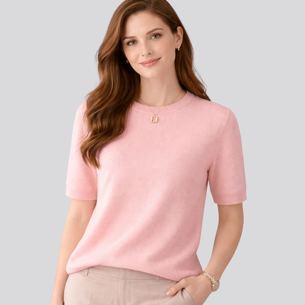 CILVELLA — Wool Round Neck T-Shirt