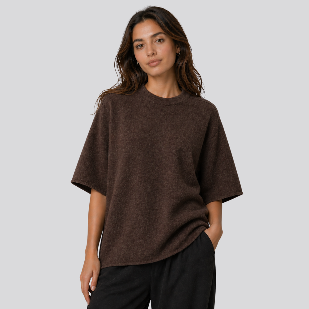 CILVELLA — Merino Wool Oversized T-Shirt