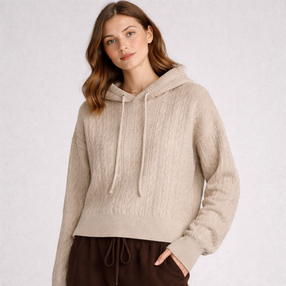 CILVELLA — Merino Wool Oversized Hooded Sweater