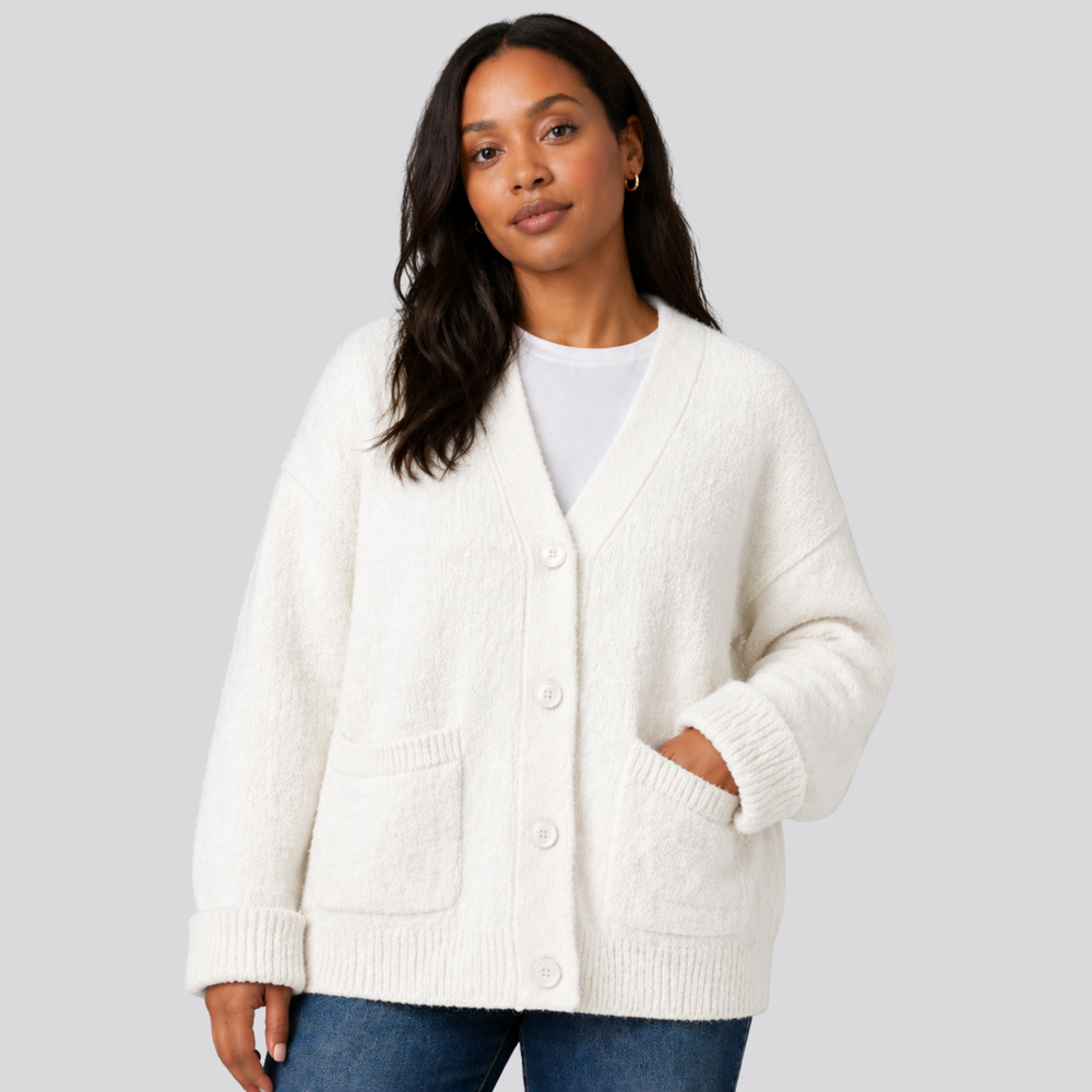 CILVELLA — Merino Wool Relaxed Cardigan