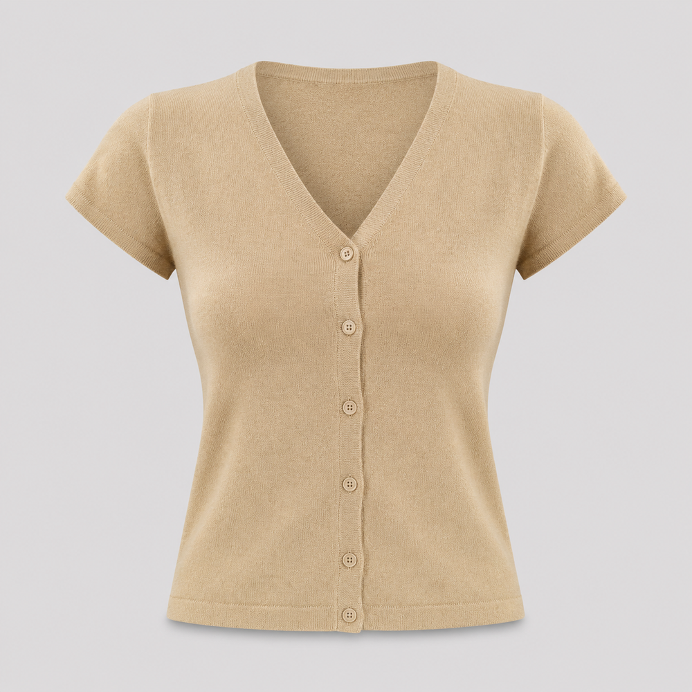 Cilvella | Tencel Lyocell V-Neck Cardigan
