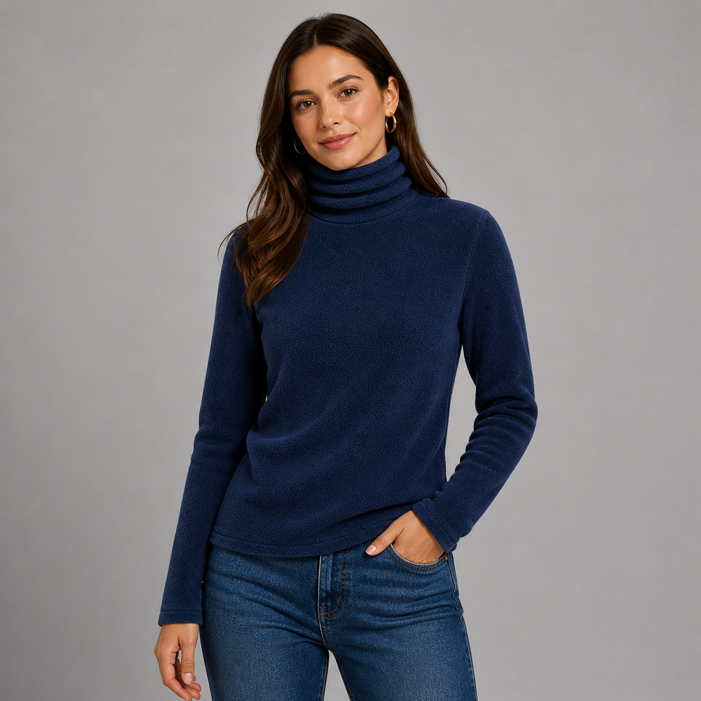 CILVELLA — Cashmere Blend Essential Turtleneck Sweater