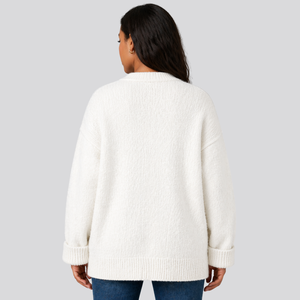 CILVELLA — Merino Wool Relaxed Cardigan