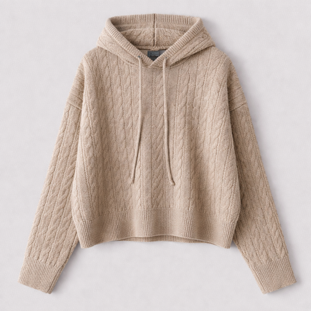 CILVELLA — Merino Wool Oversized Hooded Sweater