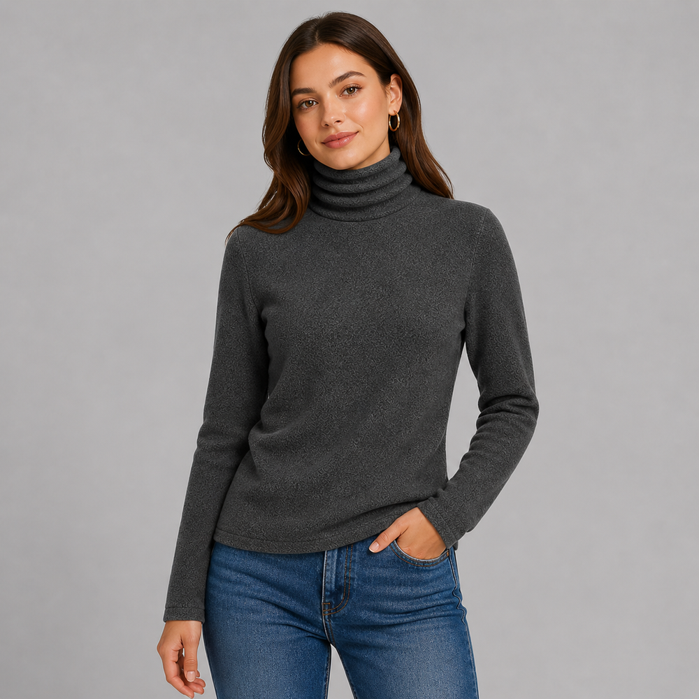 CILVELLA — Cashmere Blend Essential Turtleneck Sweater