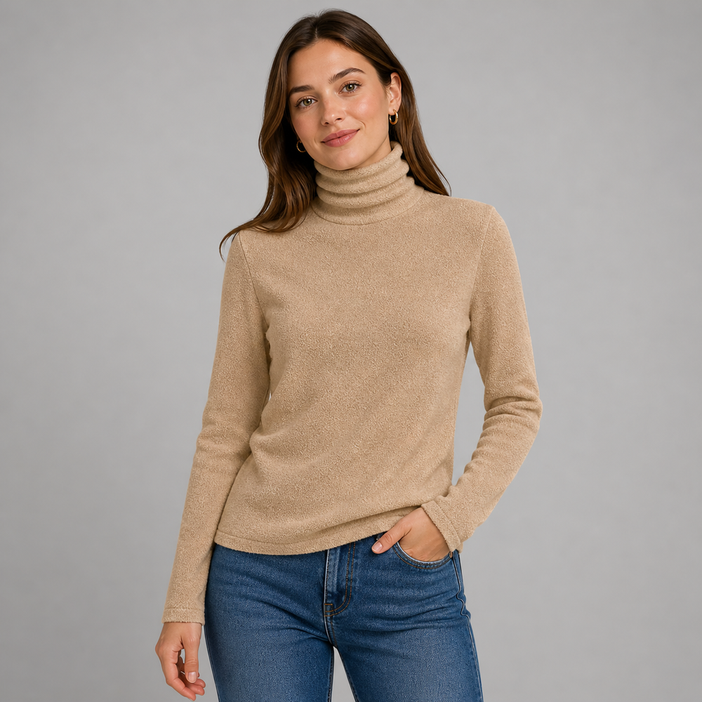 CILVELLA — Cashmere Blend Essential Turtleneck Sweater