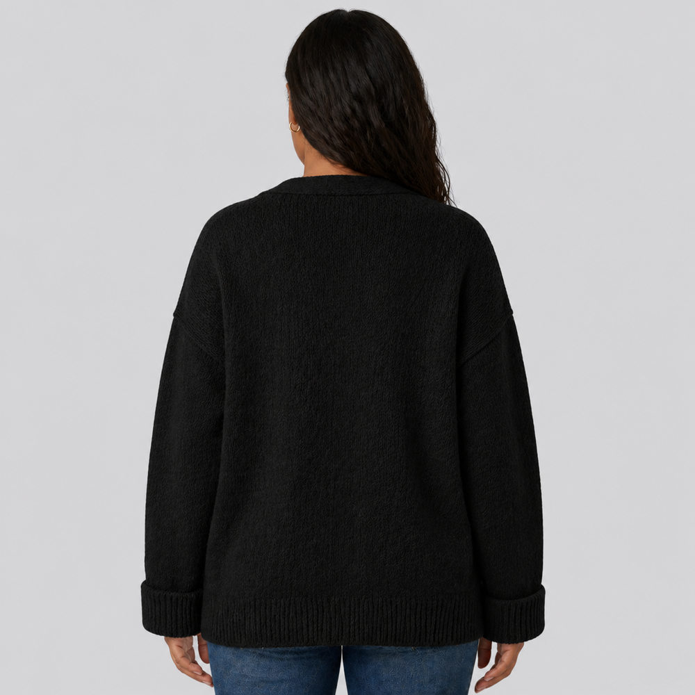 CILVELLA — Merino Wool Relaxed Cardigan