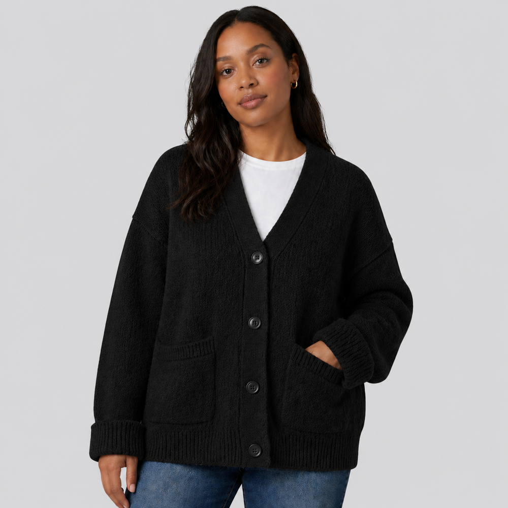 CILVELLA — Merino Wool Relaxed Cardigan