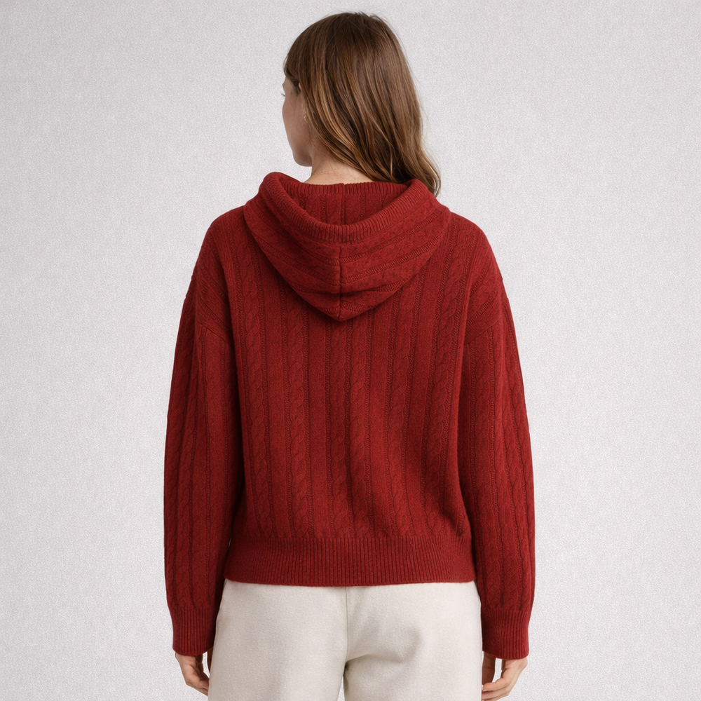 CILVELLA — Merino Wool Oversized Hooded Sweater