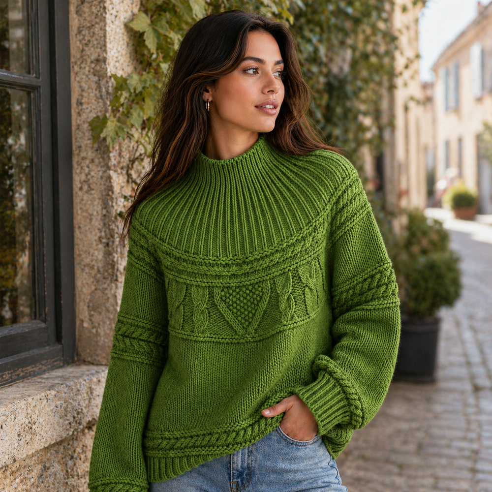 CILVELLA — Bohemian Style Round Neck Knit Sweater