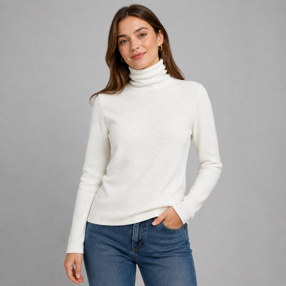 CILVELLA — Cashmere Blend Essential Turtleneck Sweater