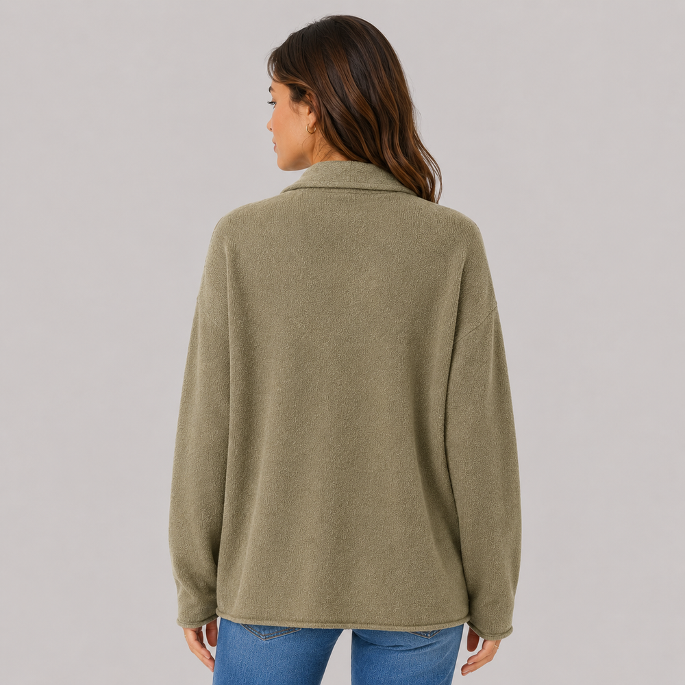CILVELLA — Cashmere Blend Relaxed Open Cardigan