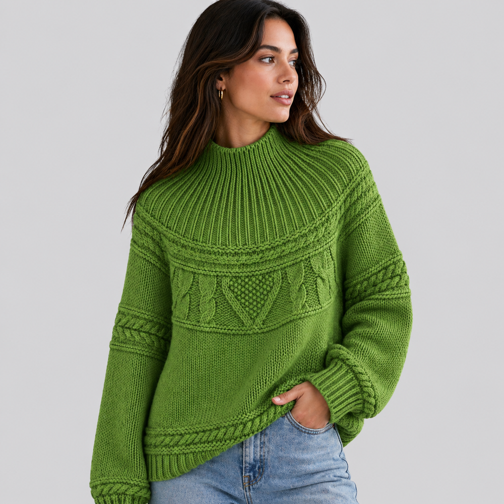 CILVELLA — Bohemian Style Round Neck Knit Sweater