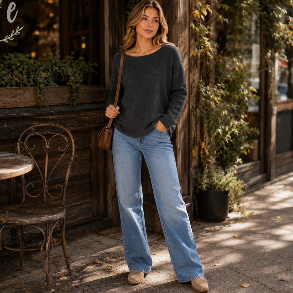CILVELLA — Minimal Cashmere Blend Lounge Sweater