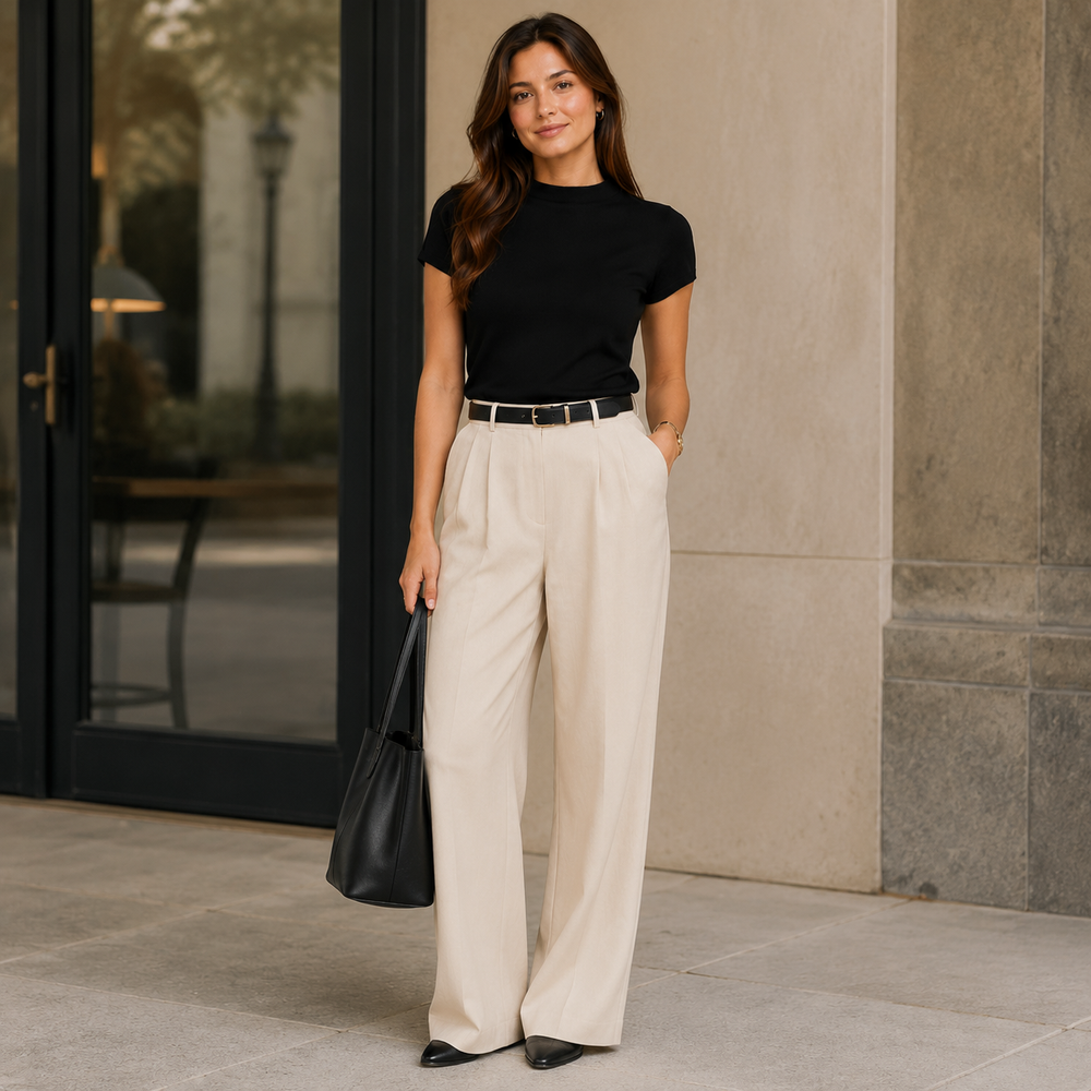Cilvella | Tencel Lyocell Short Sleeve Knit Top