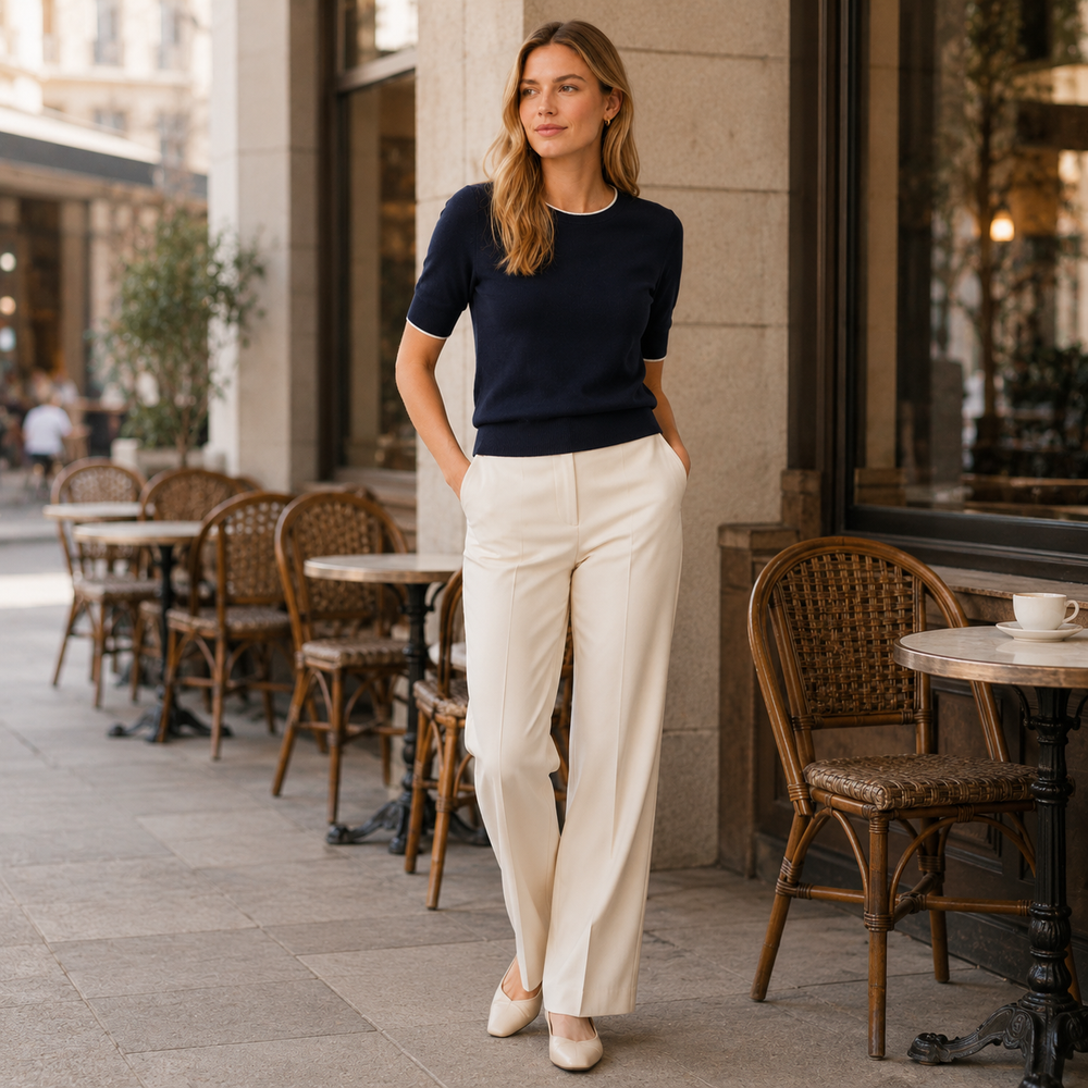 Cilvella | Tencel Lyocell Classic Knit T-Shirt