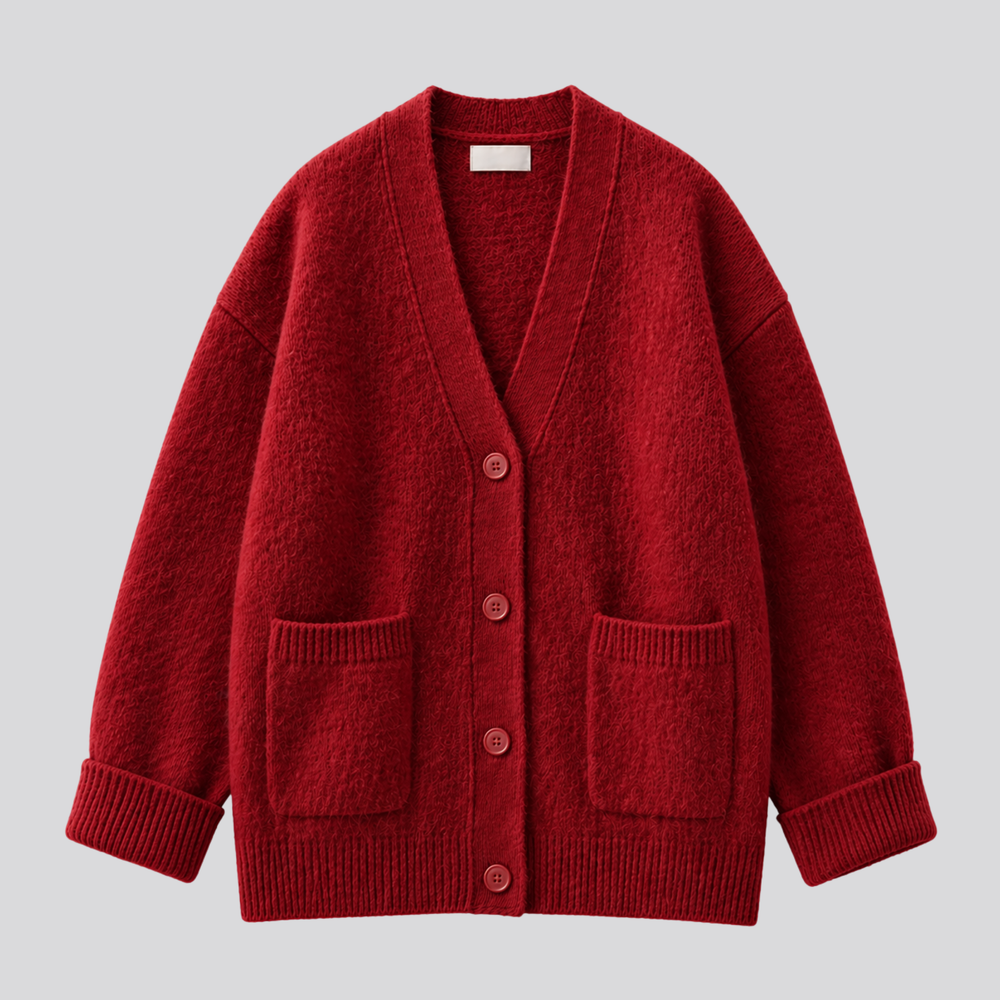 CILVELLA — Merino Wool Relaxed Cardigan