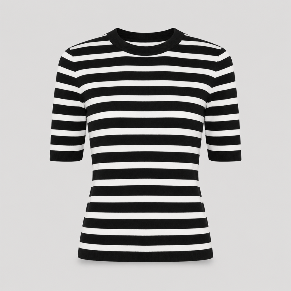 Cilvella | Tencel Lyocell Monochrome Knit Top