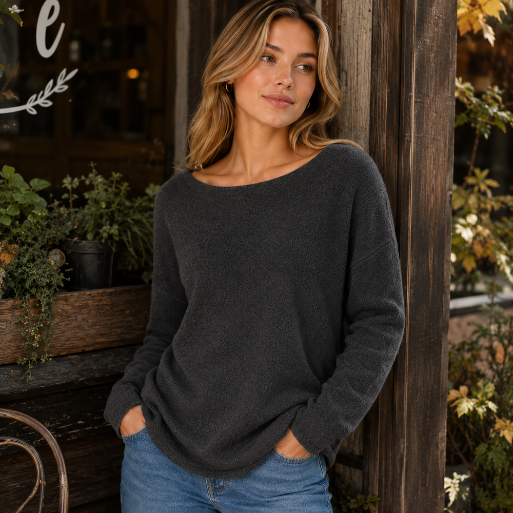 CILVELLA — Minimal Cashmere Blend Lounge Sweater