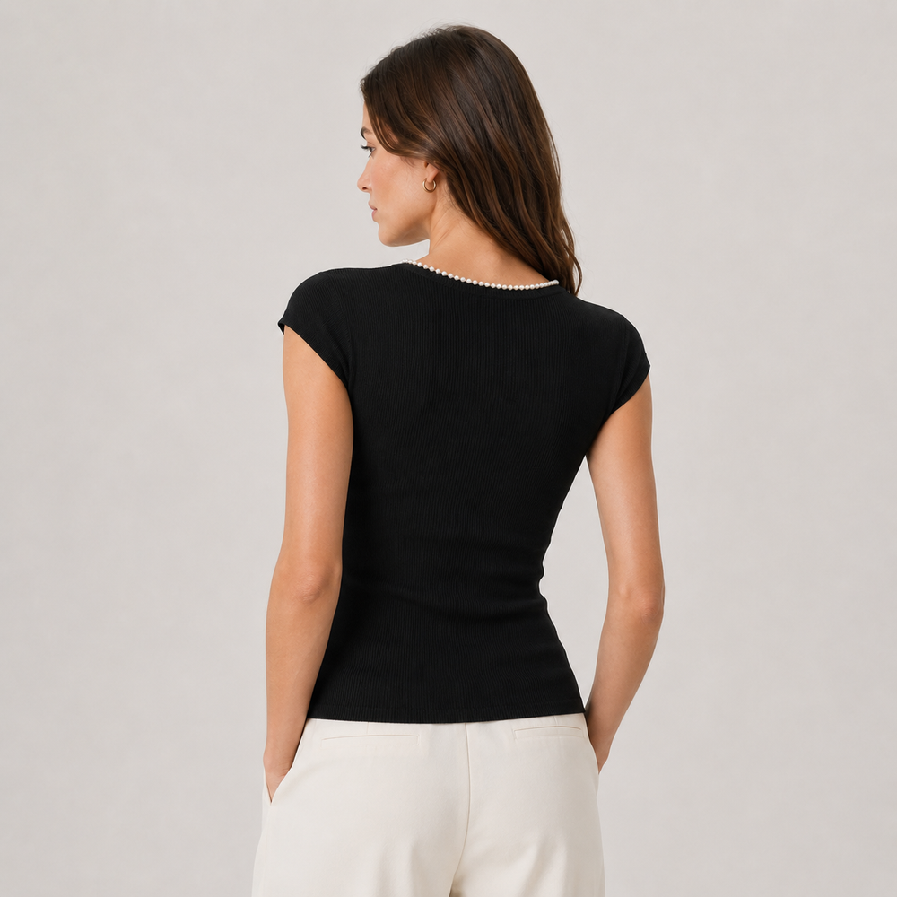 Cilvella | Tencel Lyocell U-Neck Top
