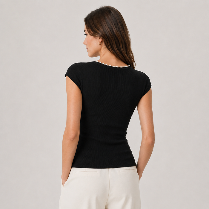 Cilvella | Tencel Lyocell U-Neck Top