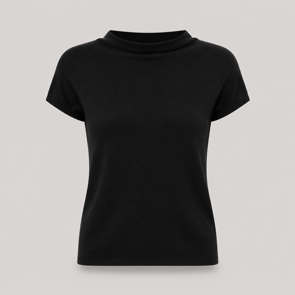 Cilvella | Tencel Lyocell Short Sleeve Knit Top