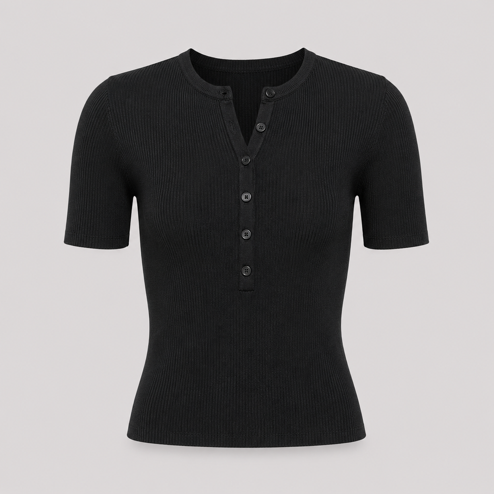 Cilvella | Tencel Lyocell Short Sleeve Knit T-Shirt
