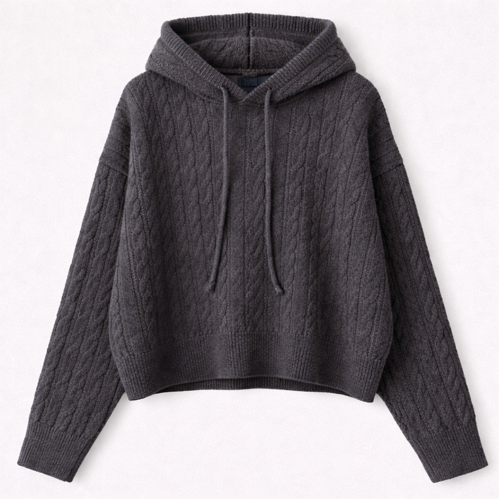 CILVELLA — Merino Wool Oversized Hooded Sweater