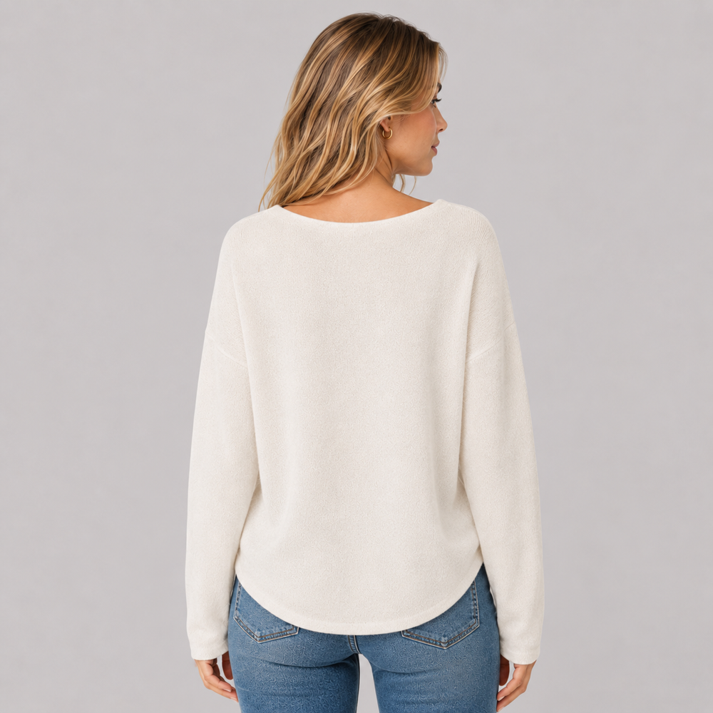 CILVELLA — Minimal Cashmere Blend Lounge Sweater