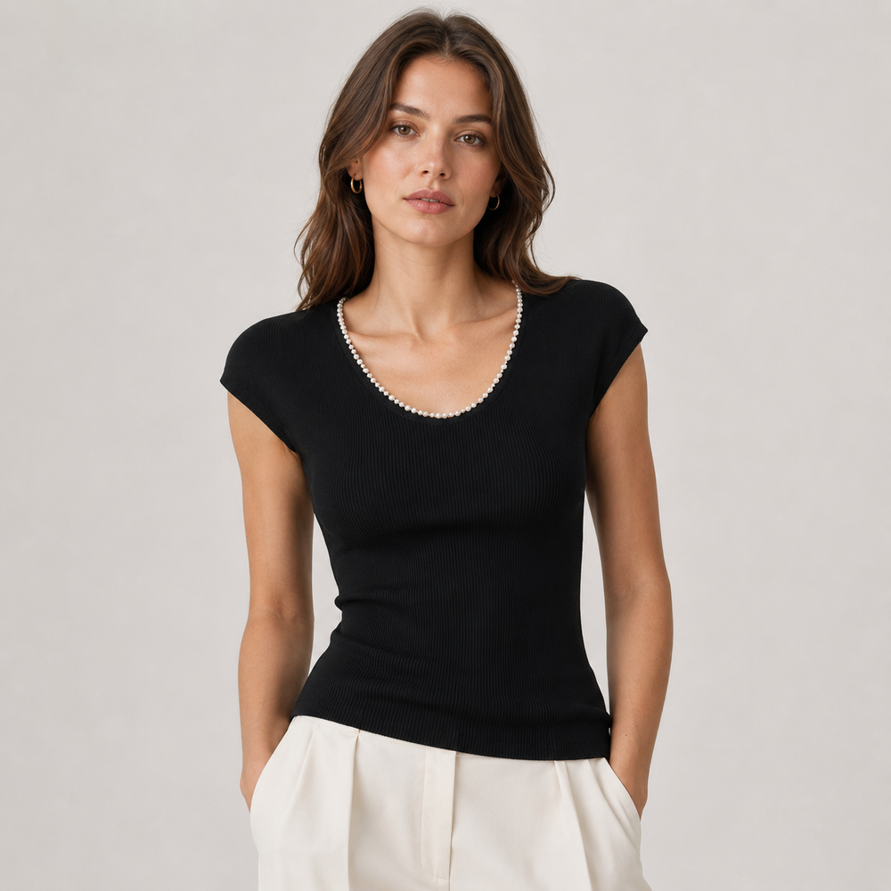 Cilvella | Tencel Lyocell U-Neck Top