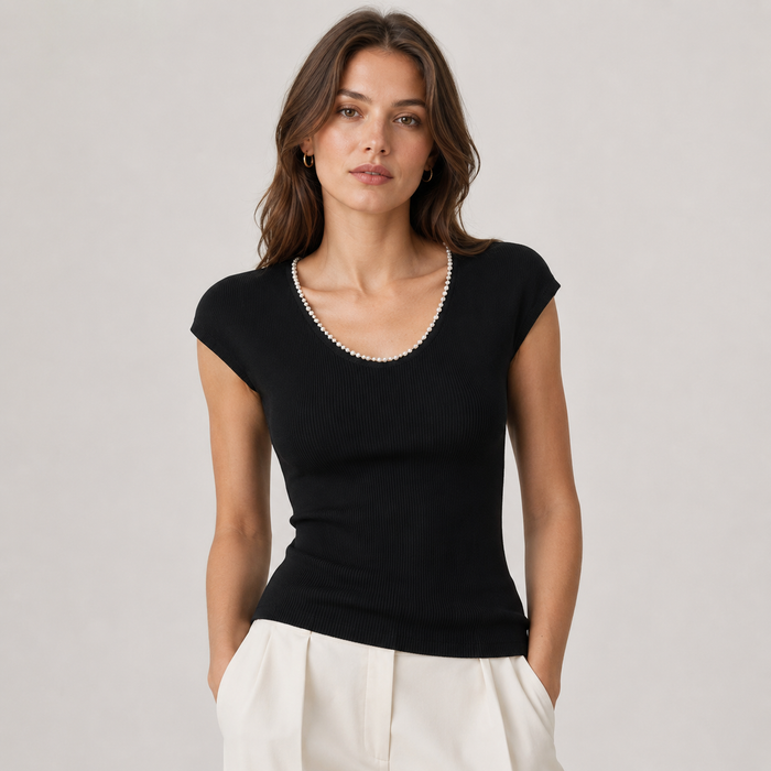 Cilvella | Tencel Lyocell U-Neck Top