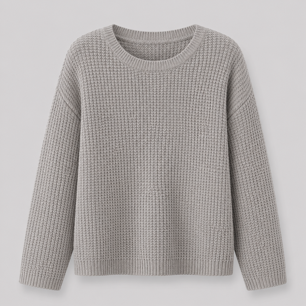 CILVELLA — Cashmere Blend Textured Knit Sweater