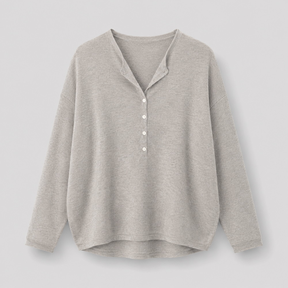 Cilvella | Tencel Lyocell Relaxed Fit Knit Blouse
