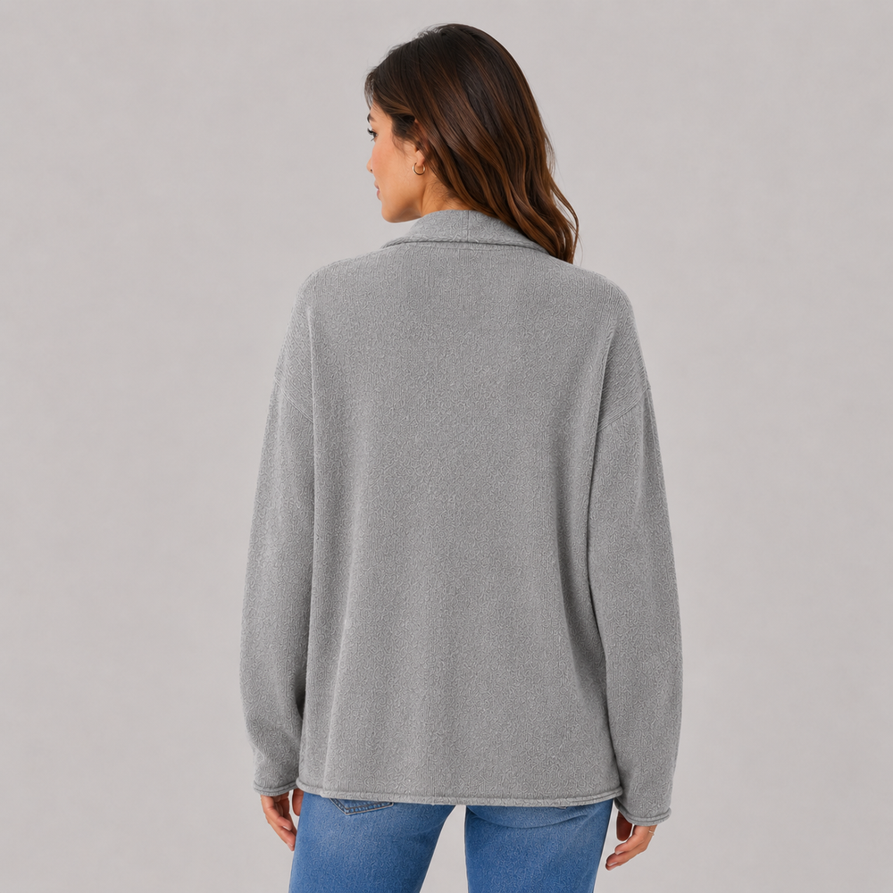 CILVELLA — Cashmere Blend Relaxed Open Cardigan
