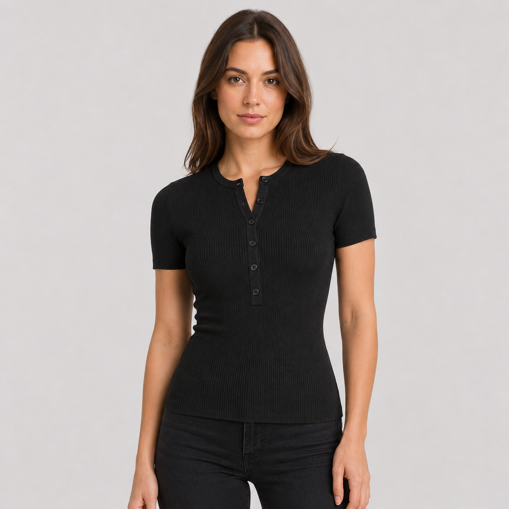 Cilvella | Tencel Lyocell Short Sleeve Knit T-Shirt
