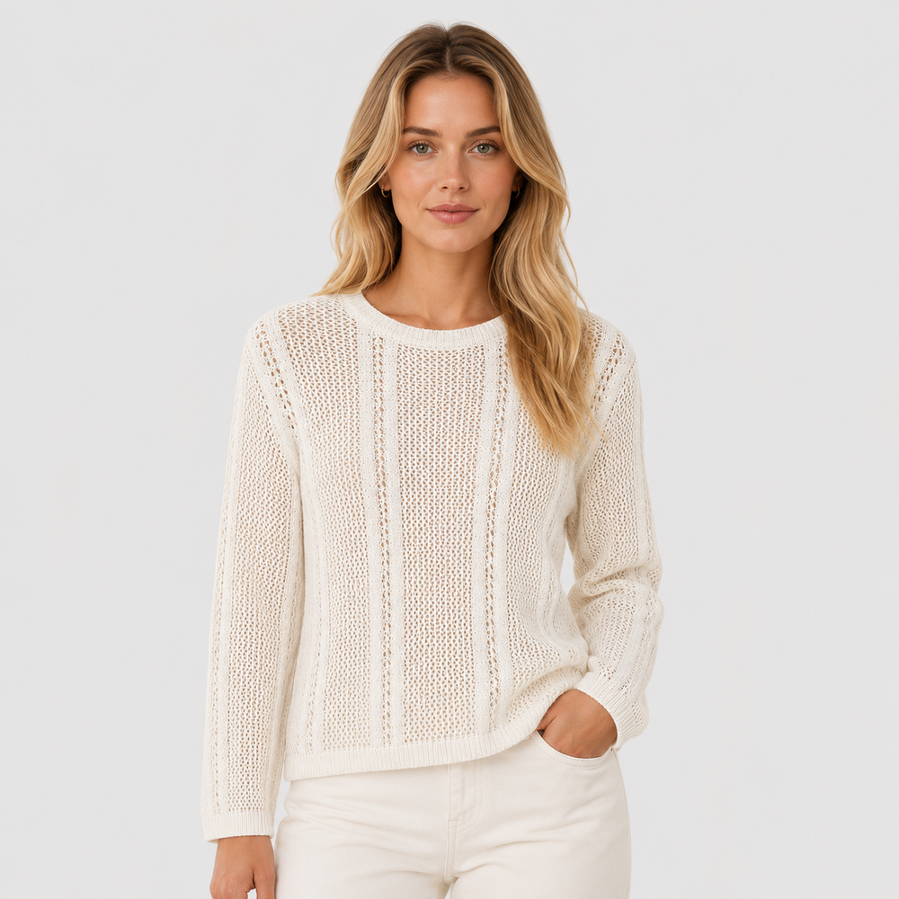 Cilvella | Tencel Lyocell Open-Knit Sweater