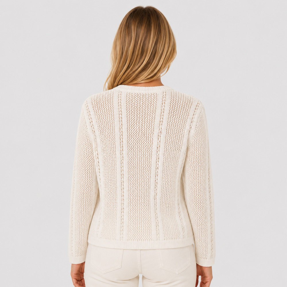 Cilvella | Tencel Lyocell Open-Knit Sweater