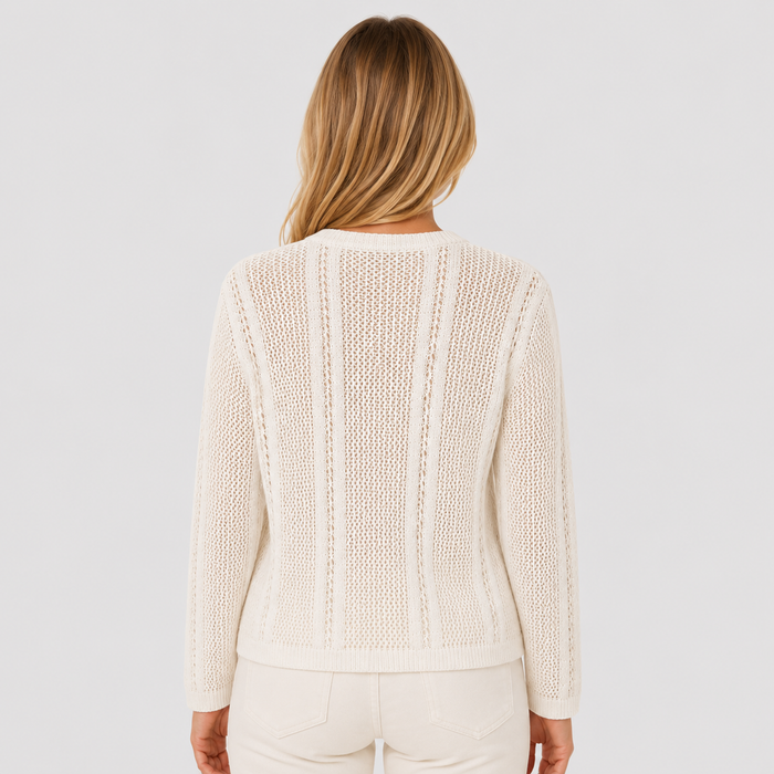 Cilvella | Tencel Lyocell Open-Knit Sweater